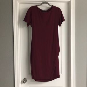 Burgundy dress